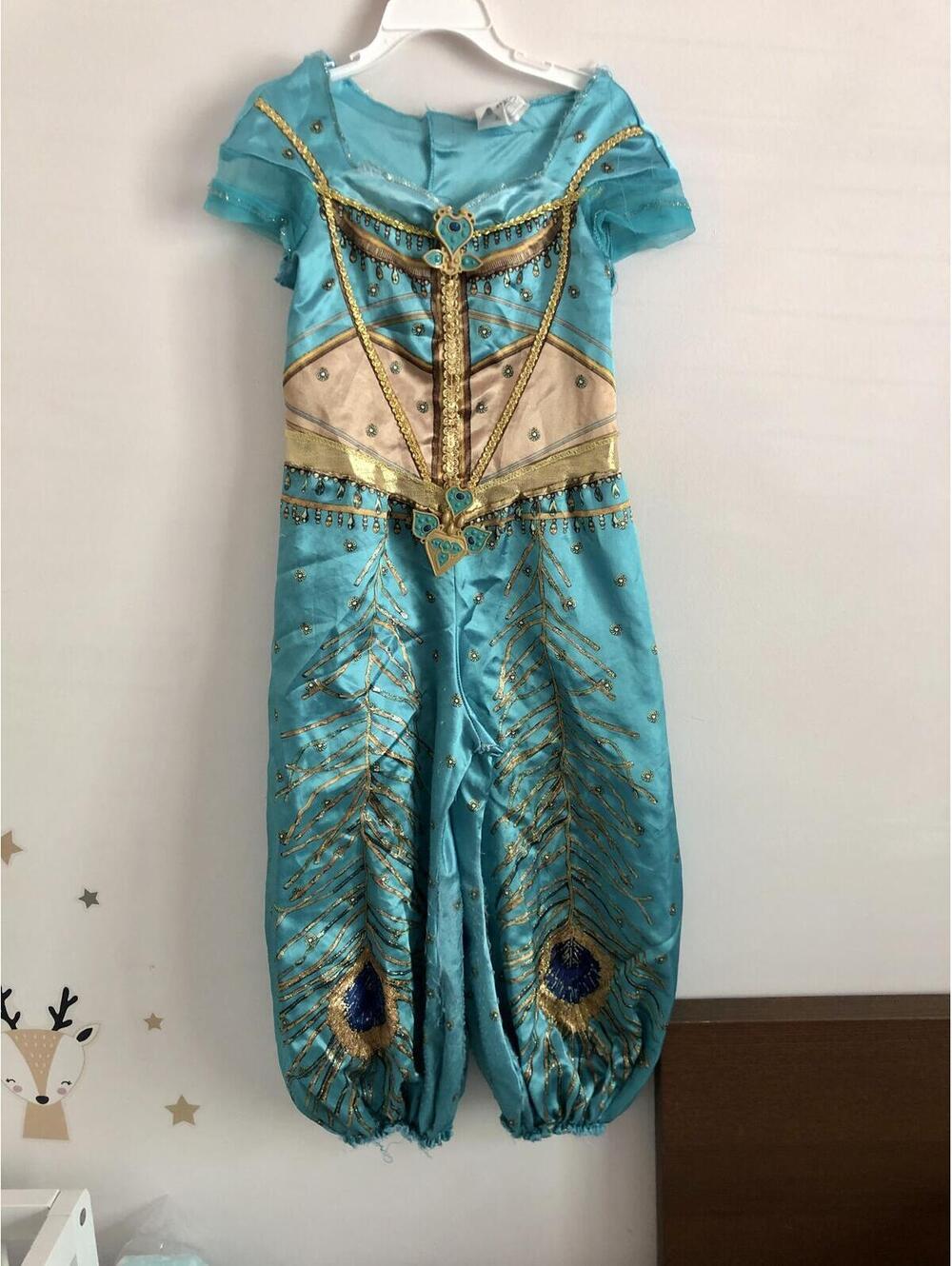 Jasmine Costume Disguise x Disney Aladdin Princess Girls XS 3T-4T Halloween
